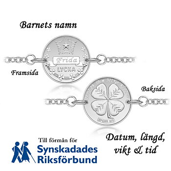 Mamma Armband Lyckopenningen Silver