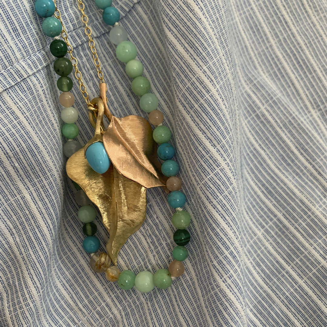 Design necklace Turquoise Mix - 2