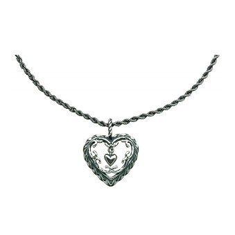 KALEVALA Heart of the House Necklace Silver Large