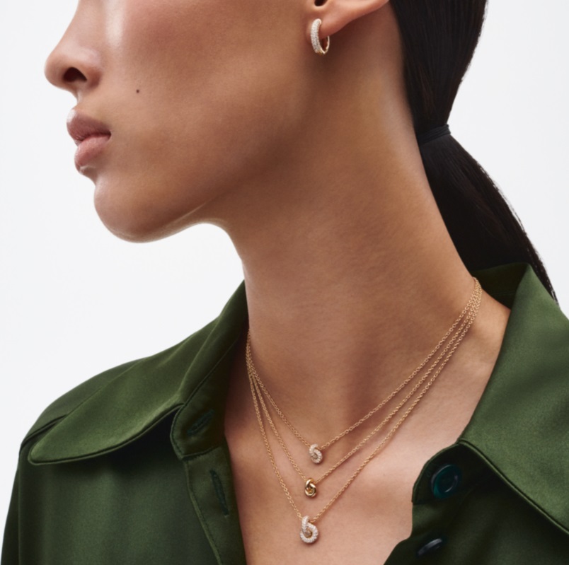 Legacy Knot Gold kaulakoru Mini Pavé - 2