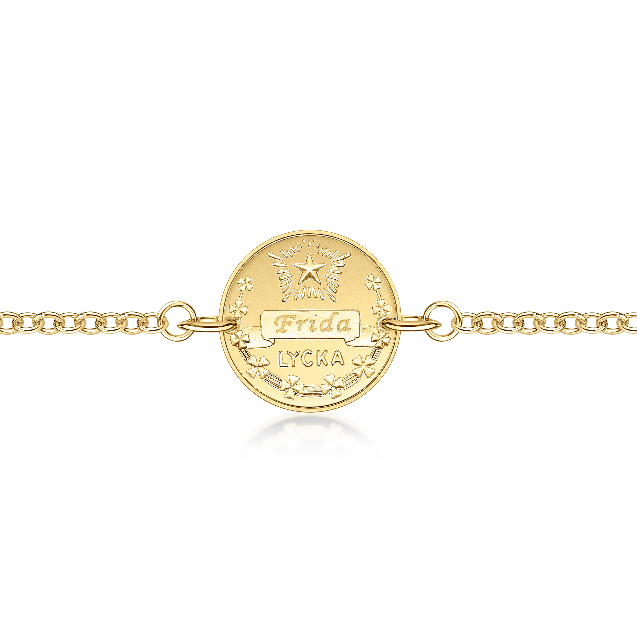 Mom Bracelet Lyckopenningen Gold 18k