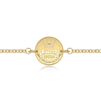 Mamma Armband Lyckopenningen Guld 18k