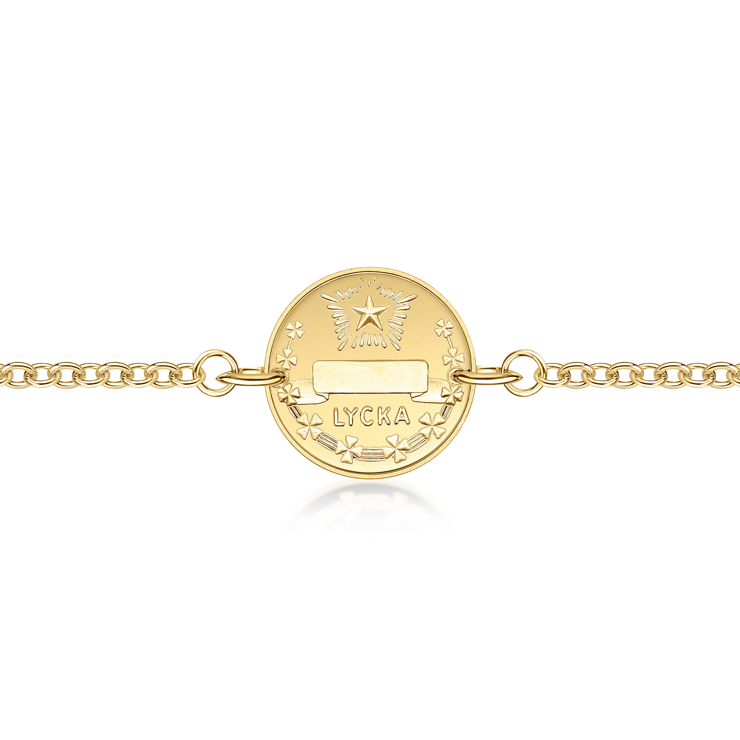 Mom Bracelet Lyckopenningen Gold 18k - 5