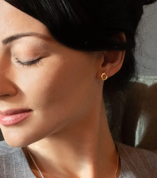 Ocean Drop Studs Guld - 2