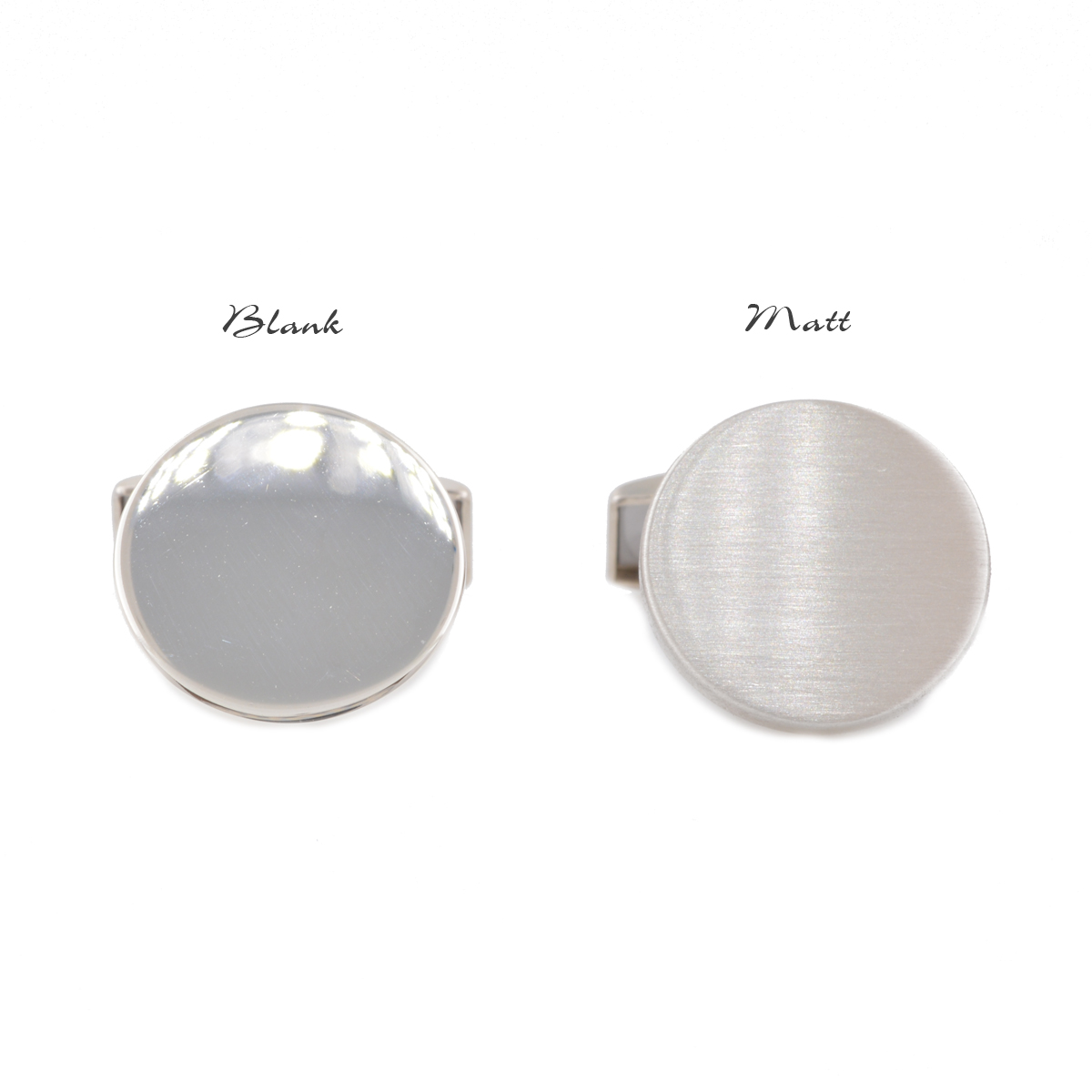 Kalvosinnapit Aitoa hopeaa pyöreä 16mm kaiverruksella - 9