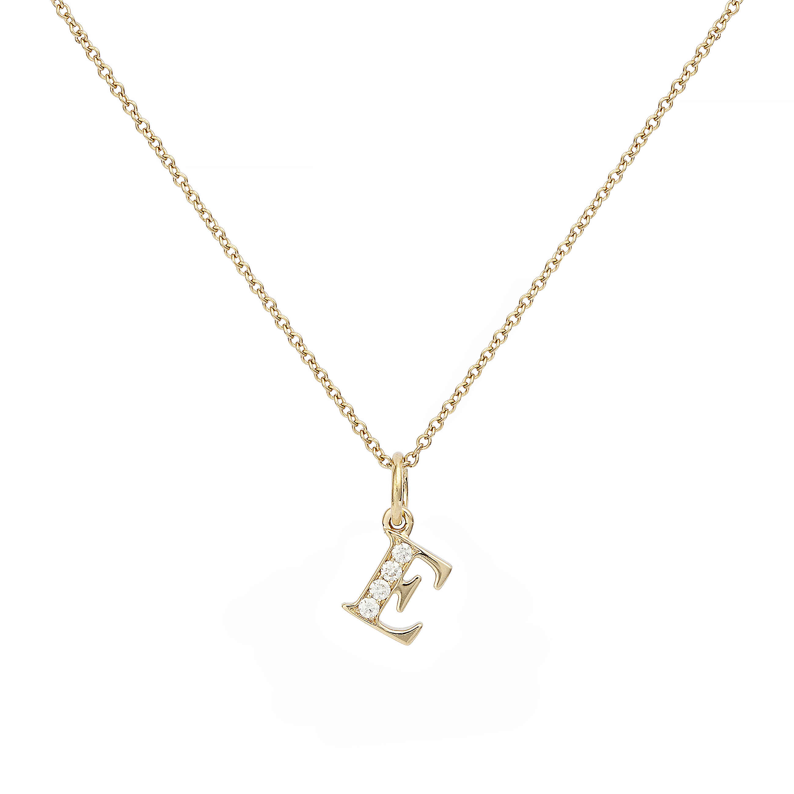 ENGELBERT Love Letter E 18k Guld och Dia