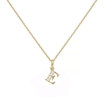 ENGELBERT Love Letter E 18k Guld och Dia