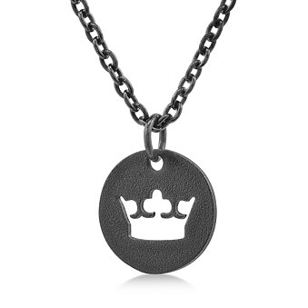 Ungskär kaulakoru Crown Oksidoitu