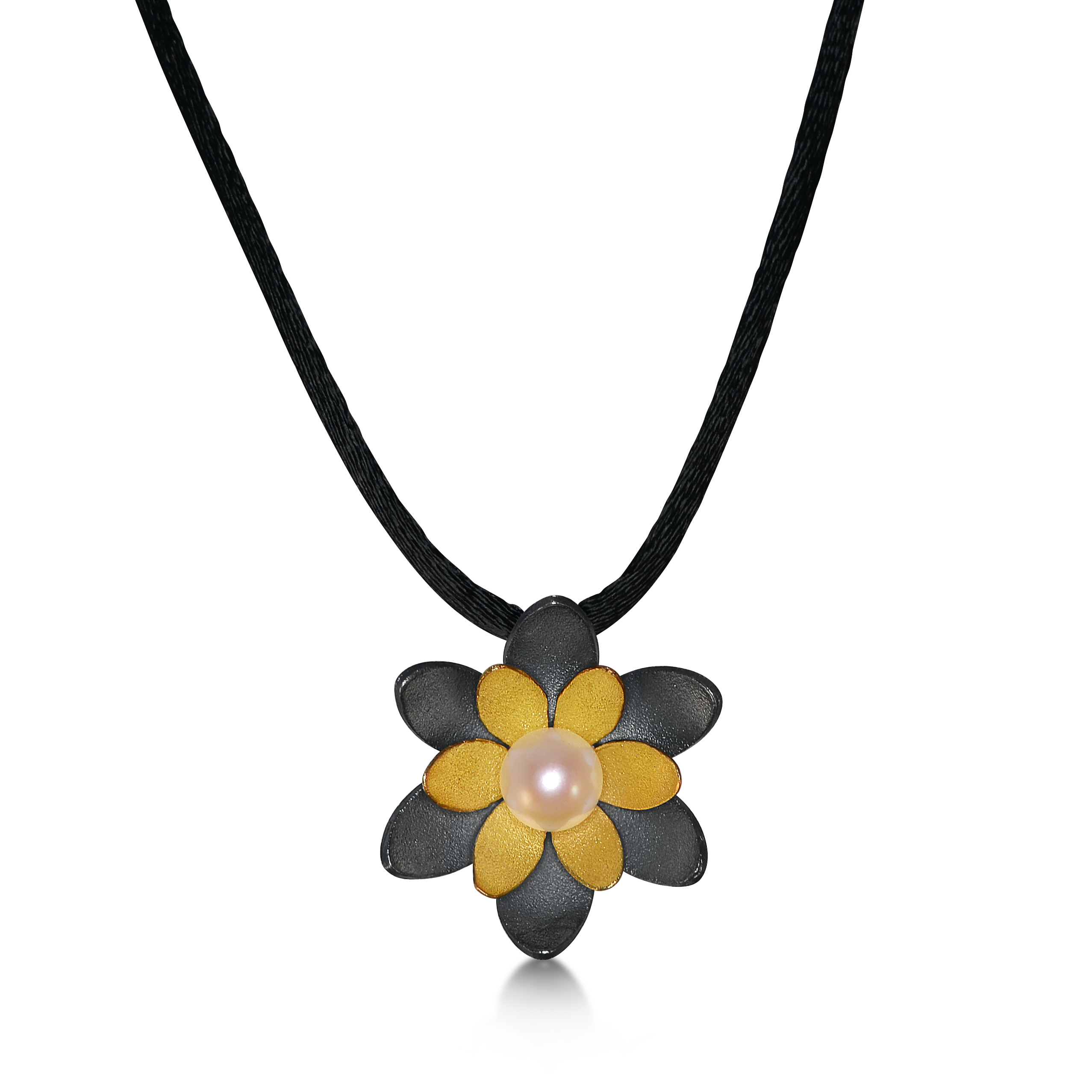 Bohlins Egentillverkning Saltö Necklace Large Gold/Oxidized