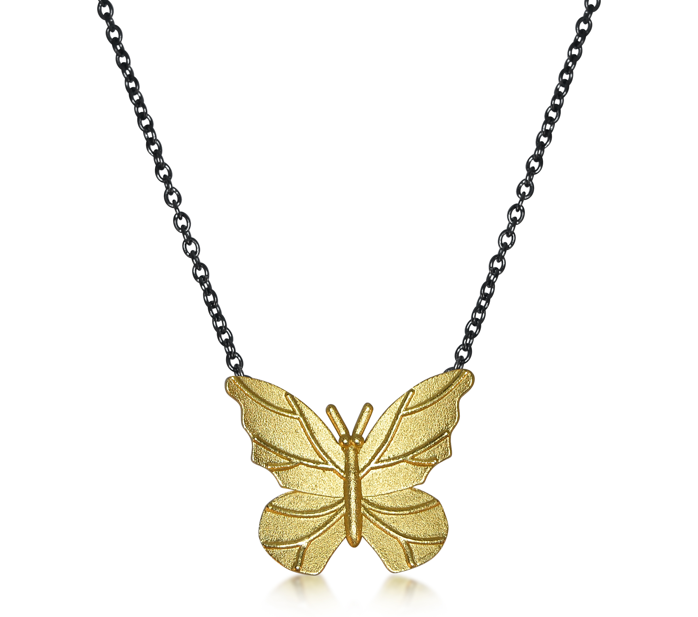 Wämö Butterfly Kaulakoru Suuri kultainen