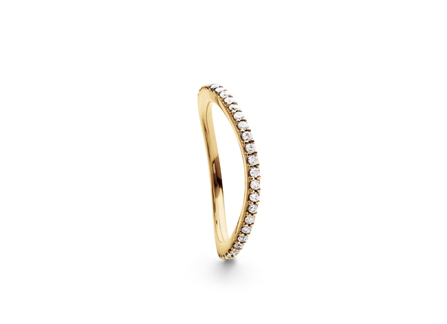 Love Band Guld Ring Dia Buet