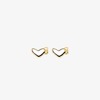 DRAKENBERG SJÖLIN Loving Heart Earrings Medium Stud Gold