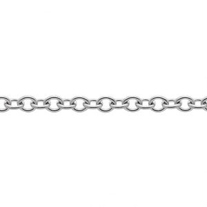 Pyöreä ankkuri valkokulta 18k 42 cm 1,6mm - 4