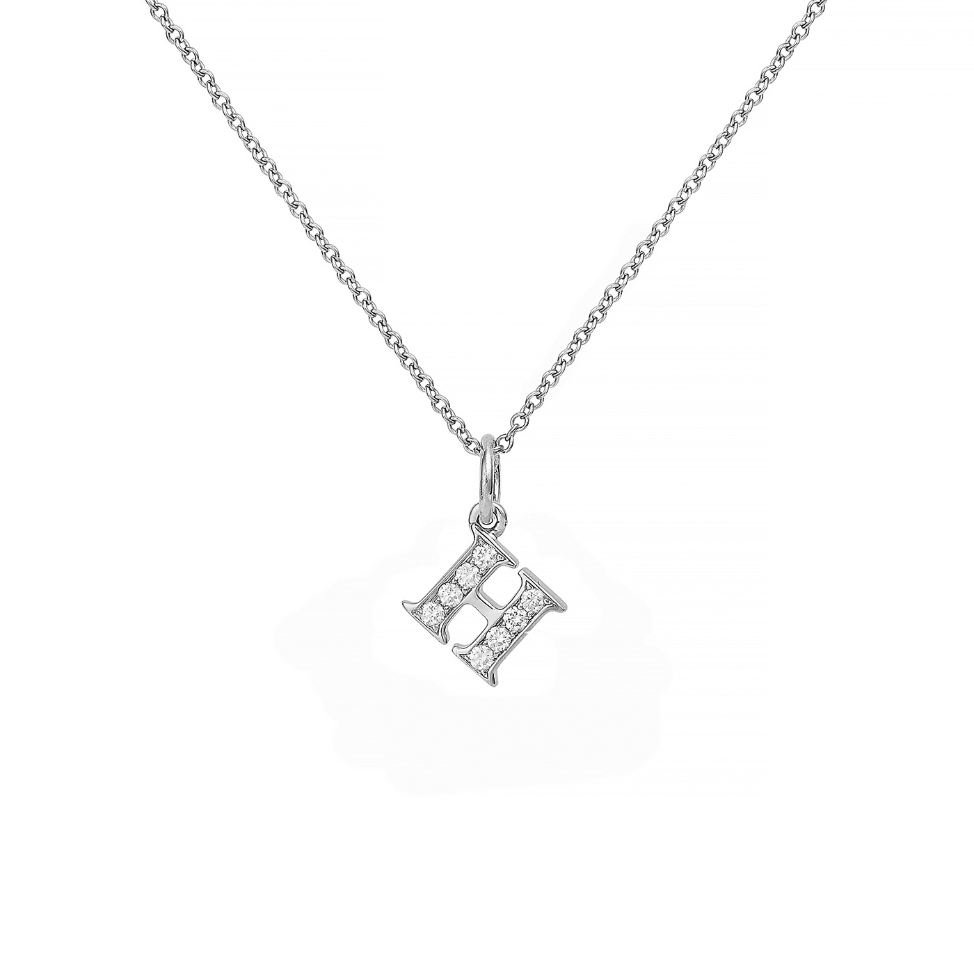 Love Letter H 18 k White Gold ja Dia