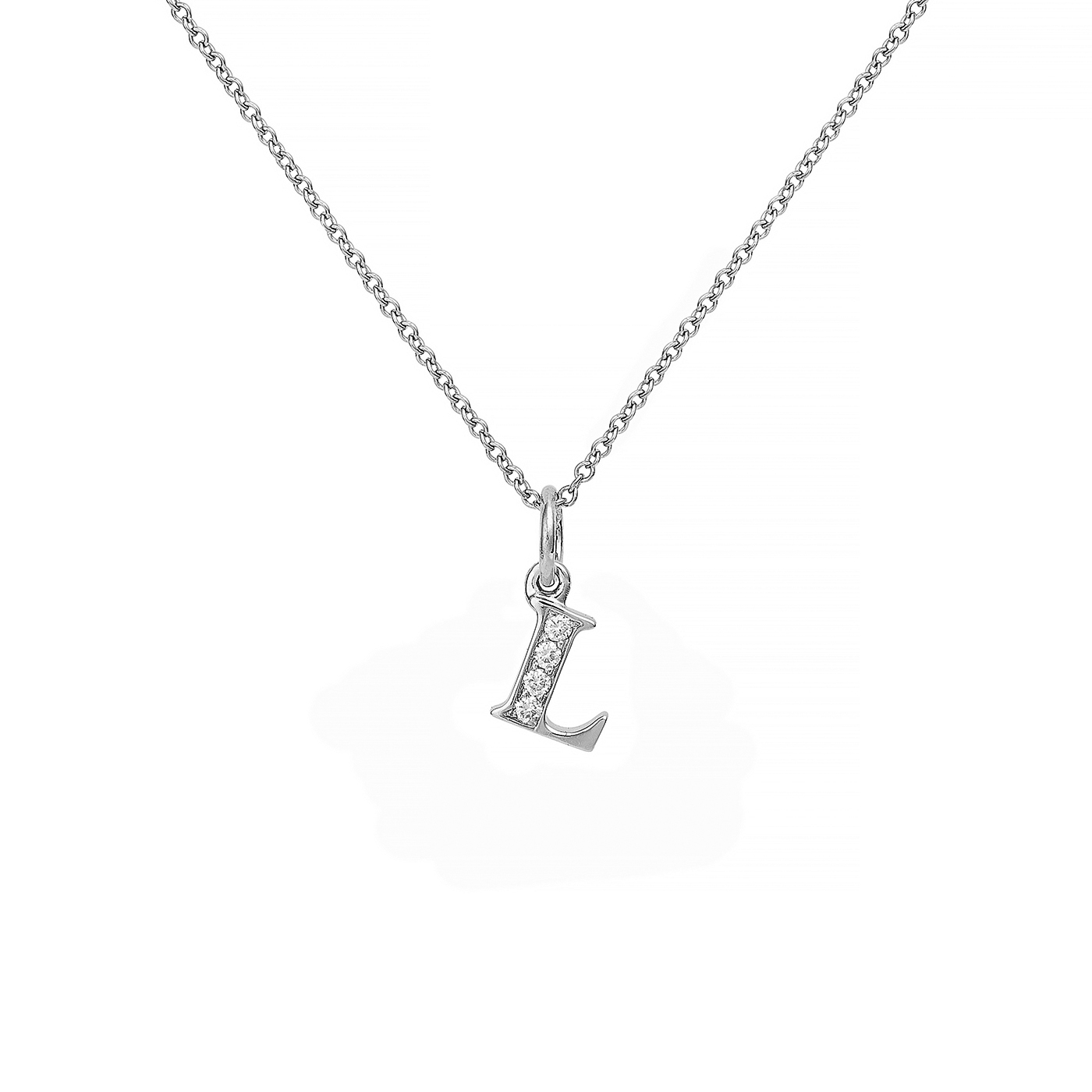 Love Letter L 18 k White Gold ja Dia
