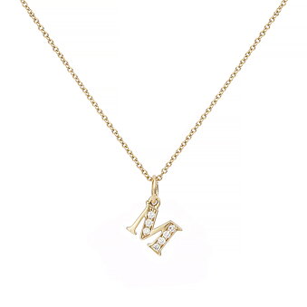 ENGELBERT Love Letter M 18k Guld och Dia