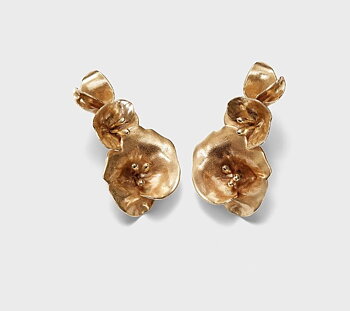 Summer Night Rose Earring Large Bronze