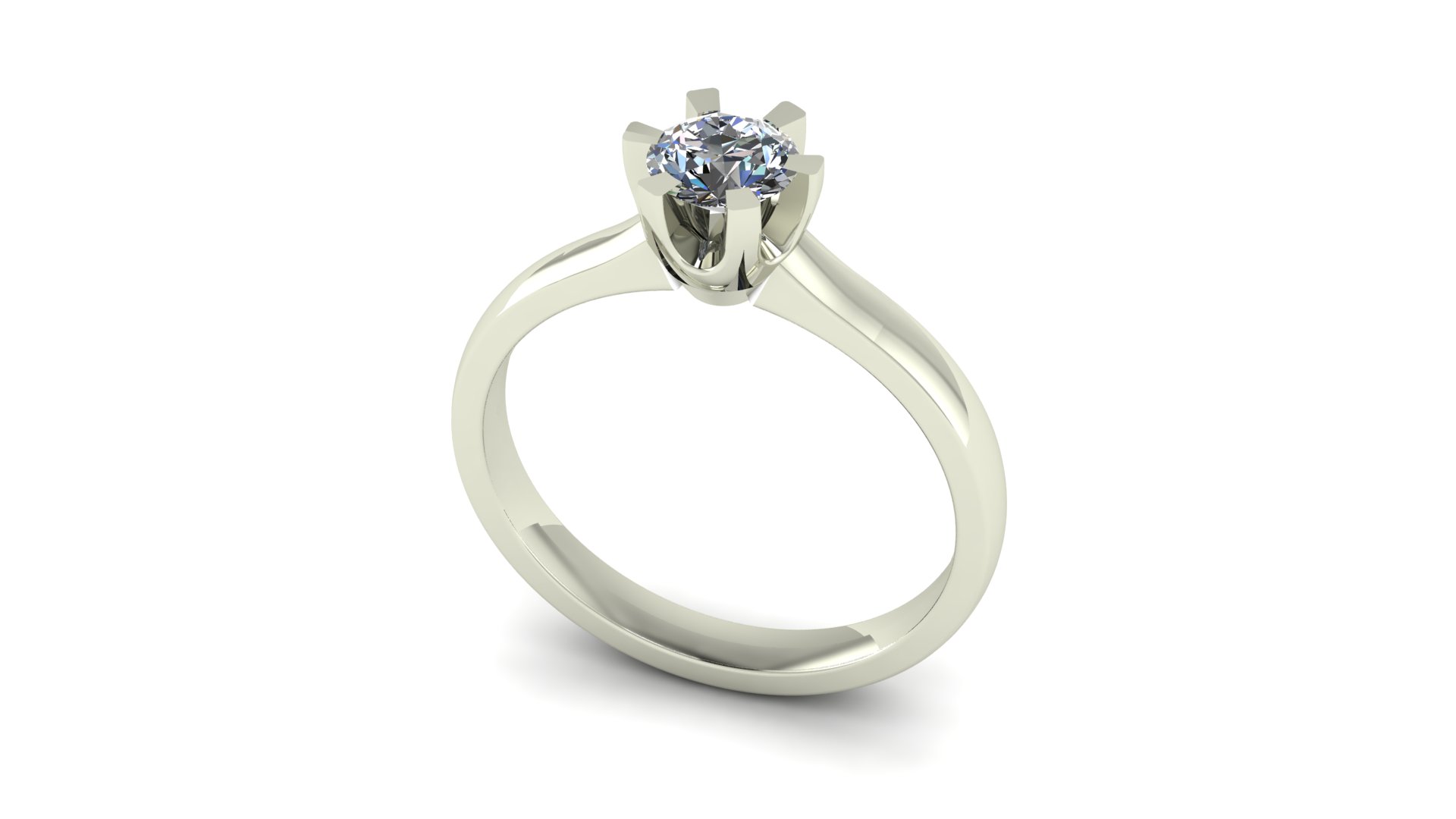 Solitär klassisk Princess 0,50ct - 2