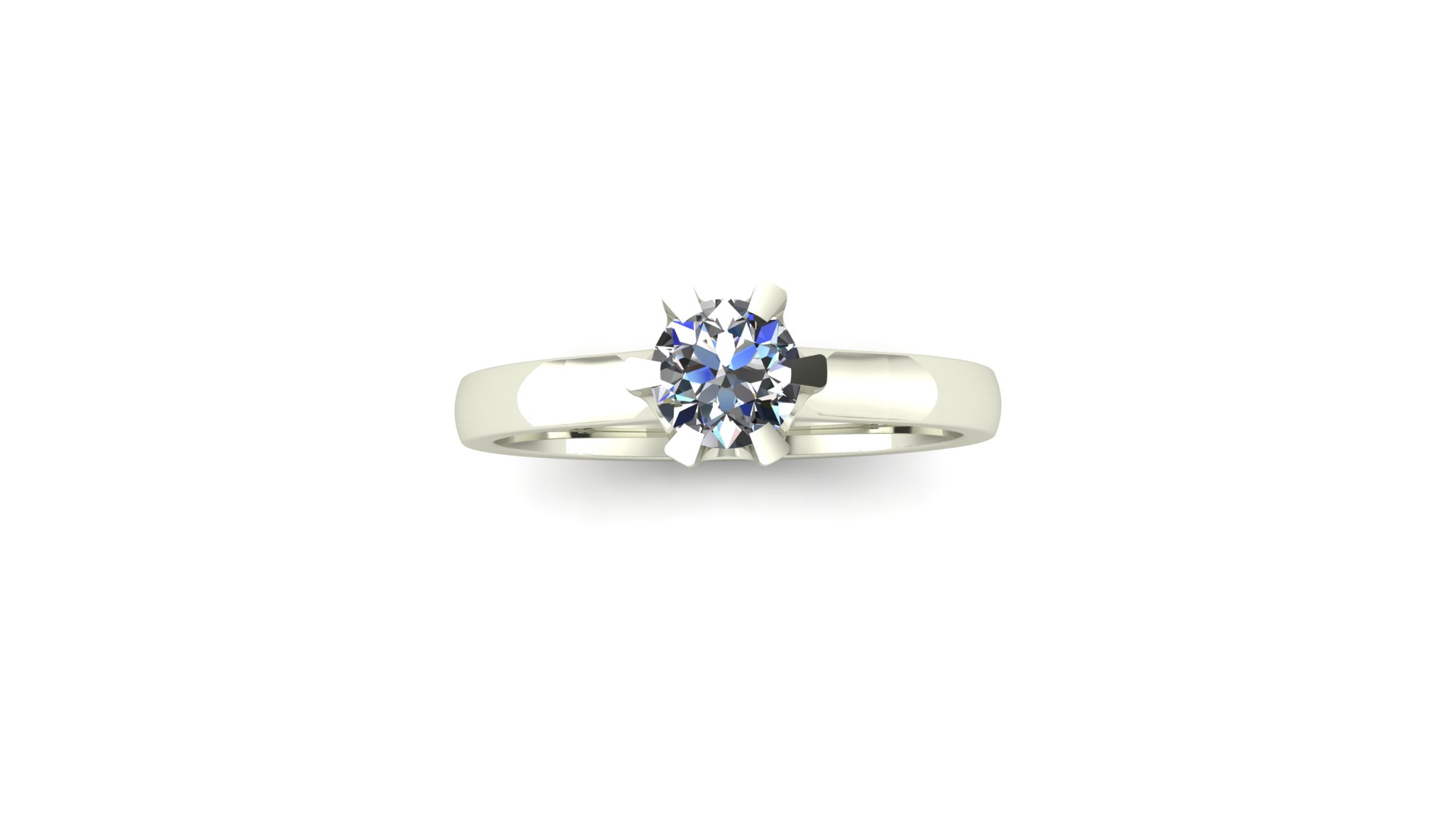 Solitär klassisk Princess 0,50ct - 4