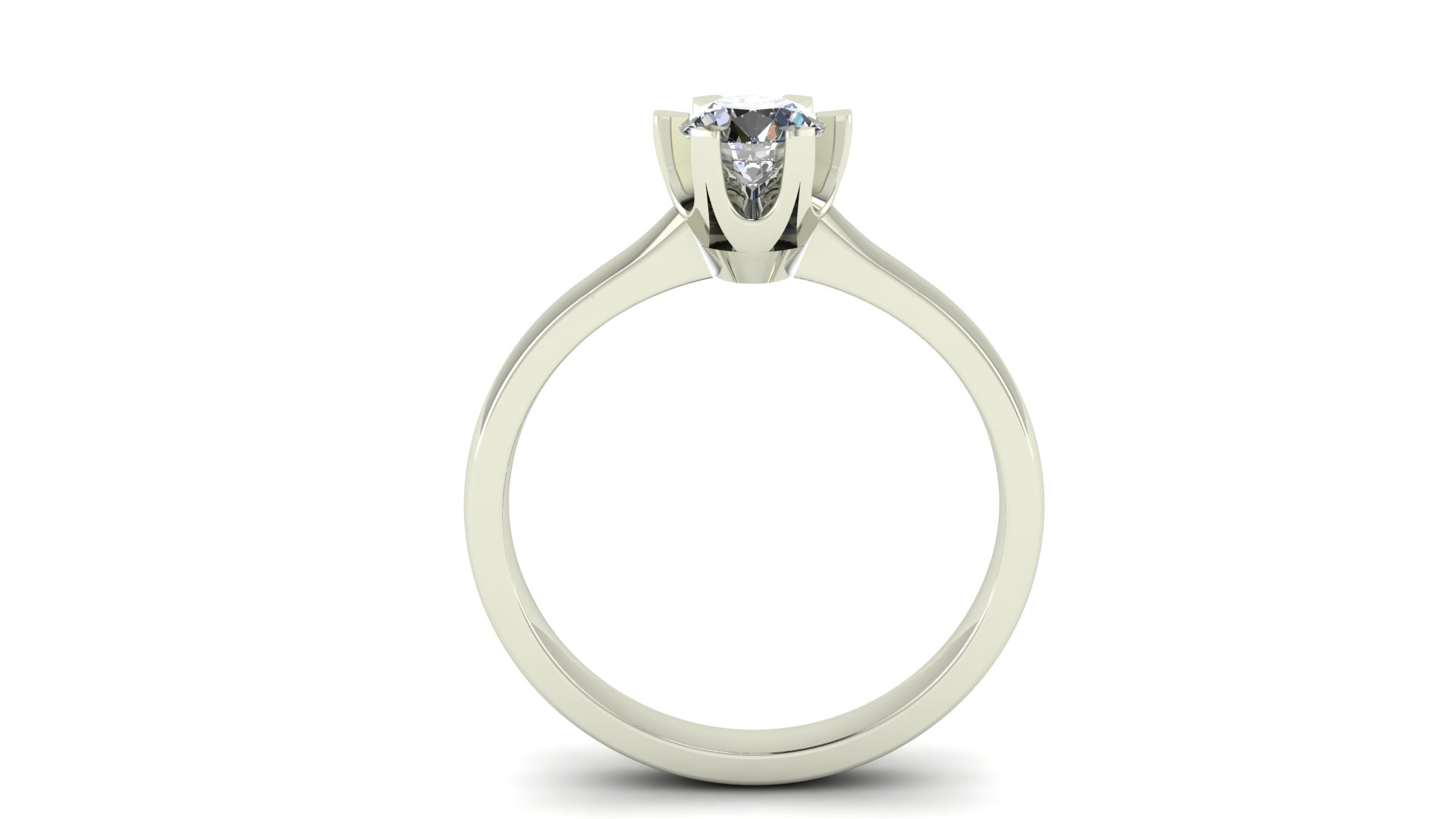 Solitär klassisk Princess 0,50ct - 3