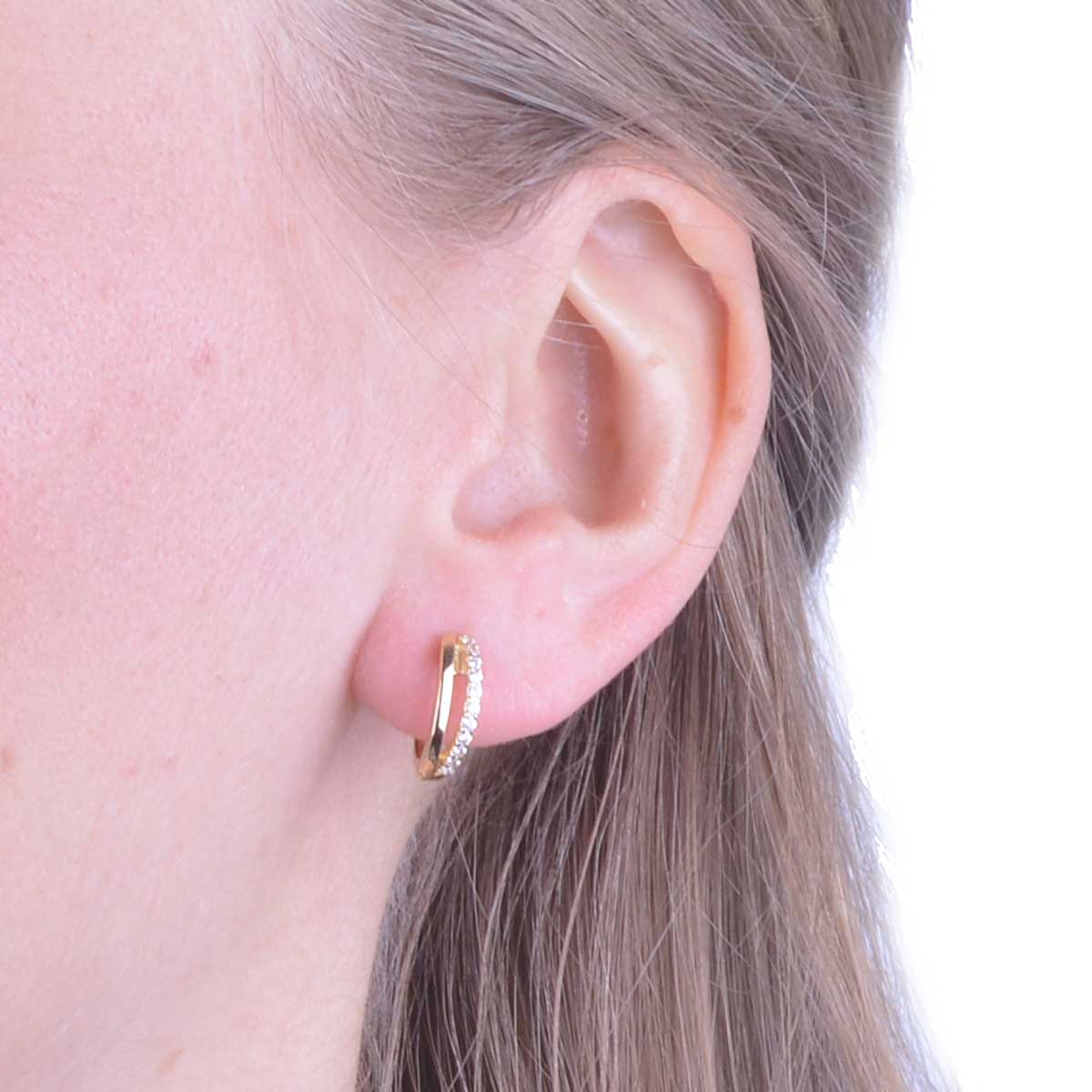 Kreoli Kaksiosainen CZ 18K Gold - 2