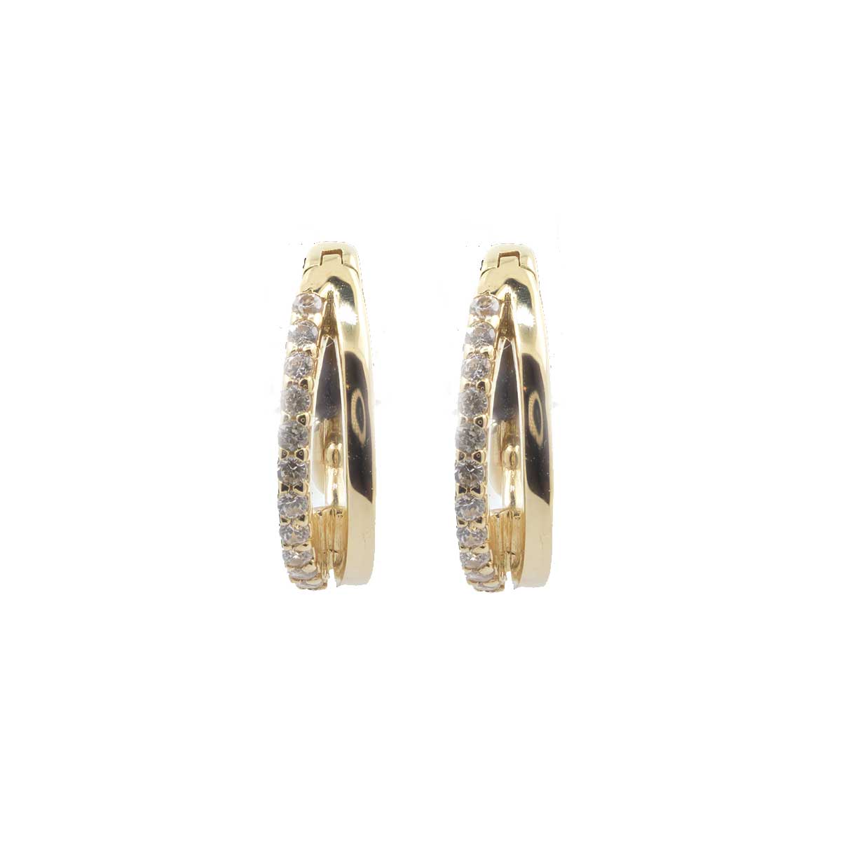 Kreoli Kaksiosainen CZ 18K Gold - 3