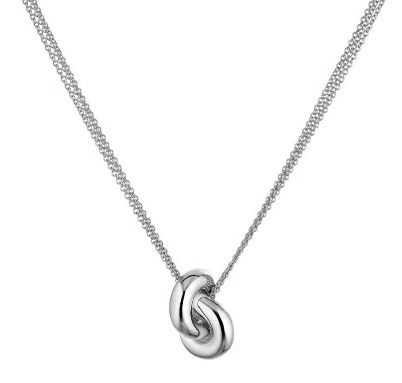 Legacy Knot Gold kaulakoru Iso valkoinen kultaa