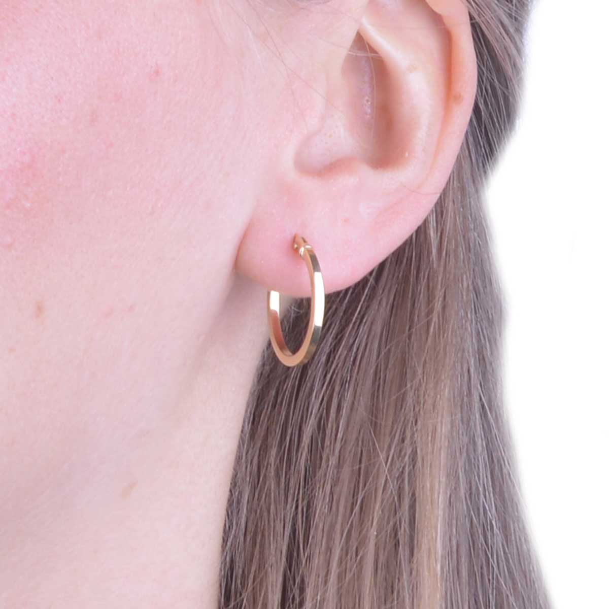 Creol 18K Gold Neliömäinen putki 15 mm - 2