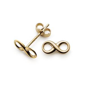 Svedbom Eternity Sign Gold Earrings