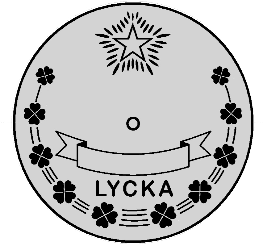 Dopflagga Lyckopenningen Mässingpläterad Original - 6