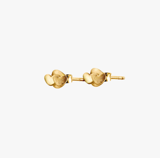Loving Heart double  Studs Kulta