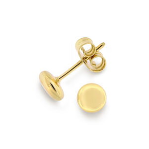 Svedbom Gold earrings Dots 6 mm