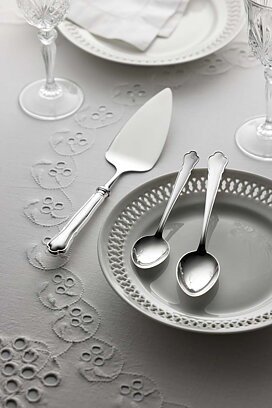 Chippendale Bordssked Äkta Silver
