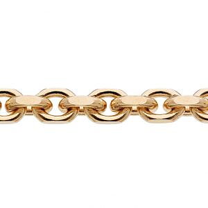 Anchor flat cut with coffin lock 18k 20 cm 5.1mm