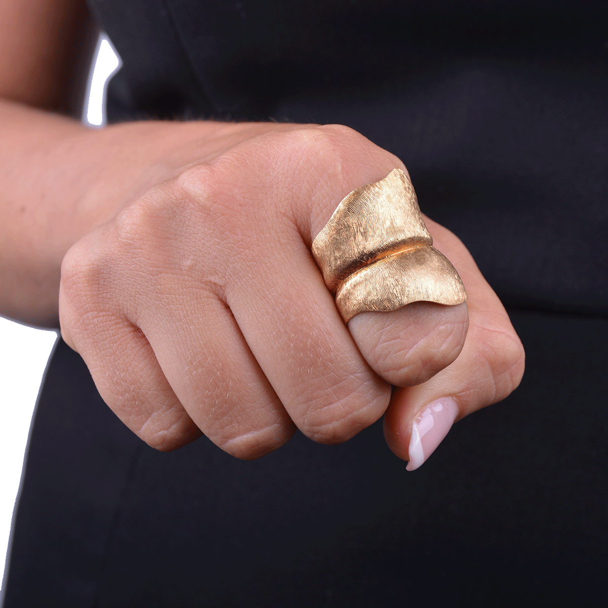 Ring Blade Stor Rød Guld - 5