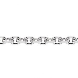 Anchor flat cut white gold 18k 45 cm 2.3mm