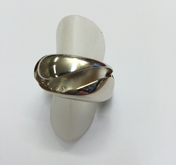 Sølv ring kuppel