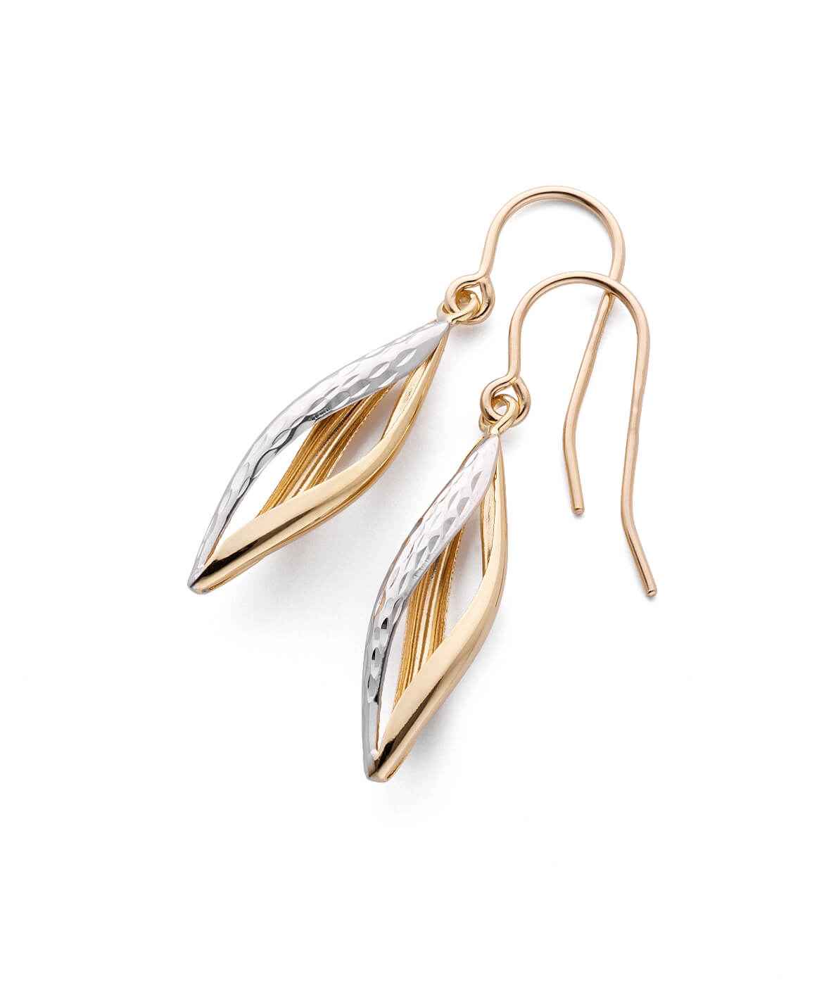 Gold earrings - Hanging