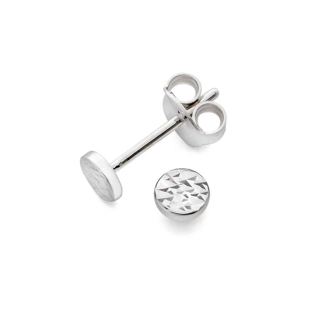 Gold earrings - White gold