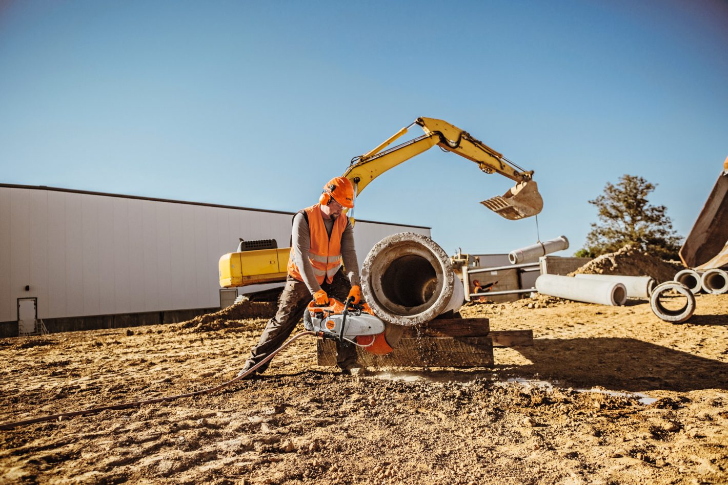 Stihl TS 500i-A, 350MM MED FIBERFÖRSTÄRKT OCH DIAMANTSKIVA - 4
