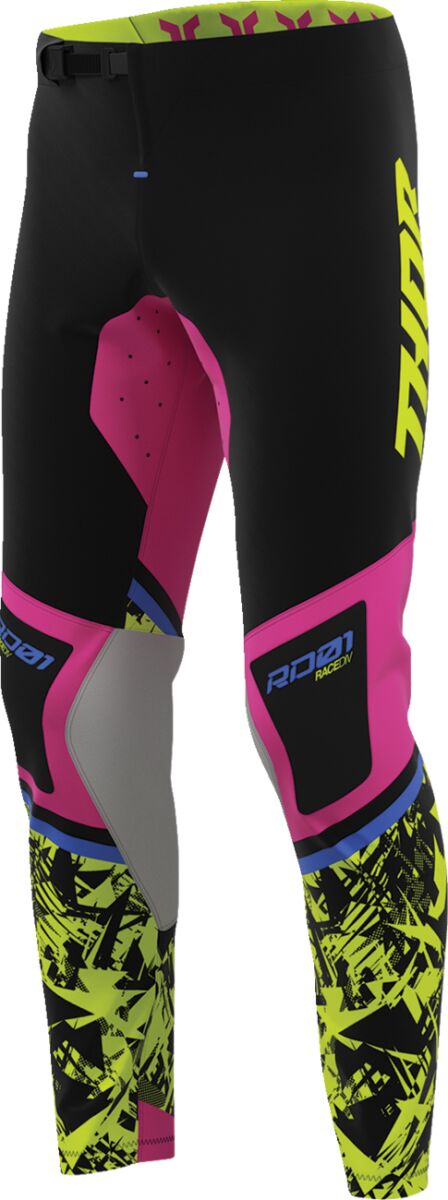 THOR Sportmode Punk'd Crossbyxor Svart/ Fuchsia/ Grå/ Gul - 4