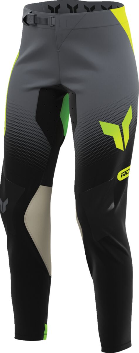 THOR Women's Sportmode Merge Crossbyxor Svart/ Charcoal/ Grön/ Gul - 3