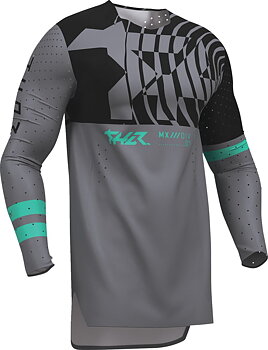 THOR Sportmode Mind Control Crosstrøye Aqua/ Svart/ Charcoal