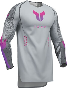THOR Sportmode Damascus Crosstrøye Grå/ Rosa/ Lilla