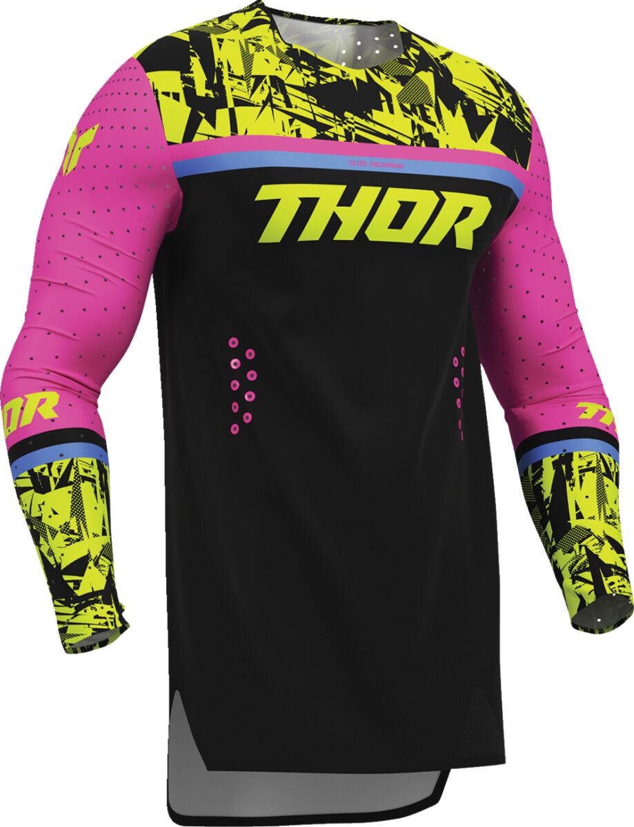 THOR Sportmode Punk'd Crosstrøye Svart/ Blå/ Fuchsia/ Gul