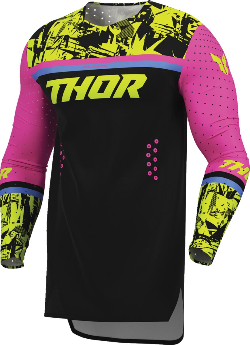 THOR Sportmode Punk'd Crosstrøye Svart/ Blå/ Fuchsia/ Gul - 3