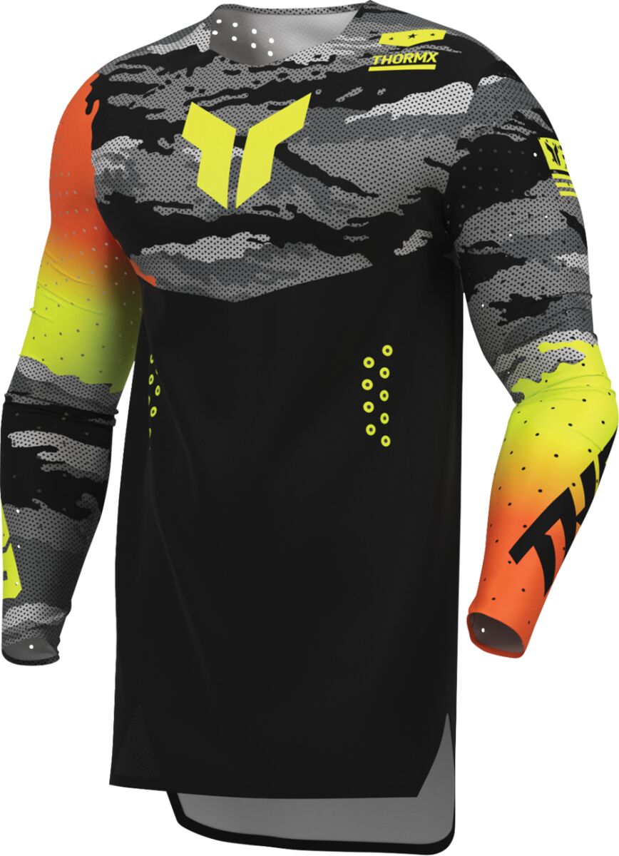 THOR Sportmode Recon LE Crosstrøye Acid/ Svart/ Grå/ Oransje - 4