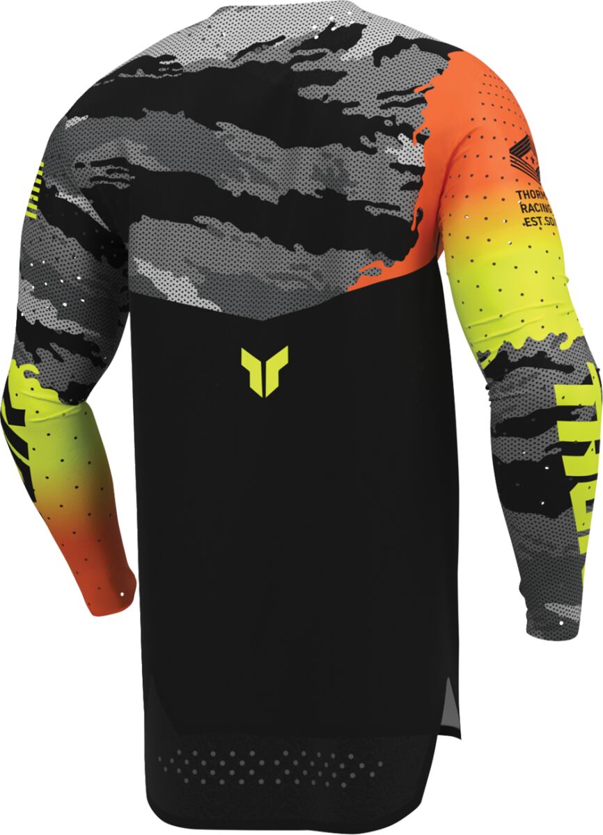 THOR Sportmode Recon LE Crosstrøye Acid/ Svart/ Grå/ Oransje - 3