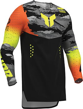 THOR Sportmode Recon LE Crosstrøye Acid/ Svart/ Grå/ Oransje