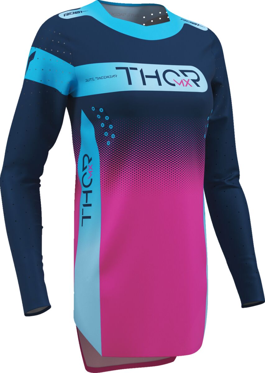 THOR Women's Sportmode Merge Crosstrøye Fuchsia/ Blå/ Blå